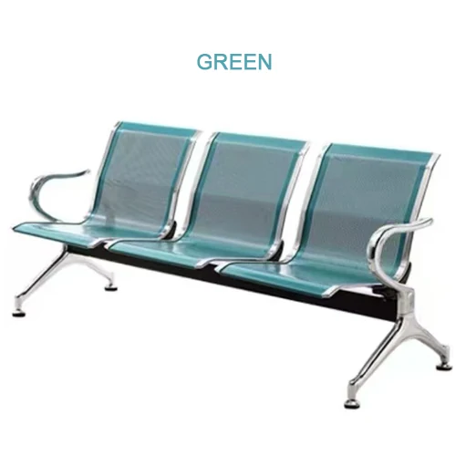 Public waiting chair, steel 3 seater, USD 21-40, BW9501 - view 3