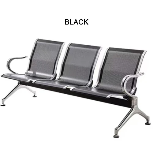 Public waiting chair, steel 3 seater, USD 21-40, BW9501 - view 5