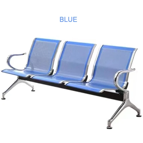 Public waiting chair, steel 3 seater, USD 21-40, BW9501 - view 2