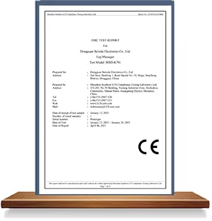 EMC test report held by Dongguan Beiside Electronics Co., Ltd