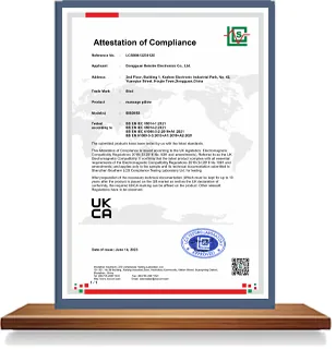 UKCA attestation of compliance held by Dongguan Beiside Electronics Co., Ltd
