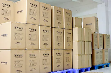 Finished goods staged in the warehouse ahead of booking