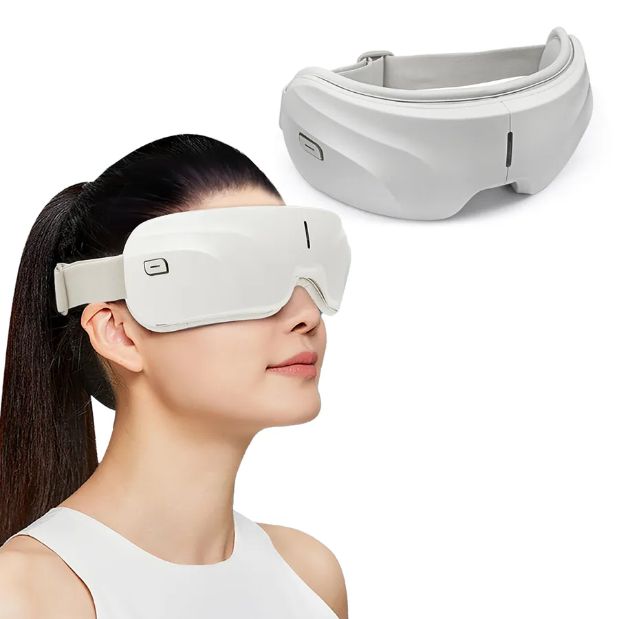 Adjustable Air Pressure Relaxing Therapy Wireless Vibrating Rechargeable Care Home Foldable Kneading Heating Smart Eye Massager manufactured by Bisd