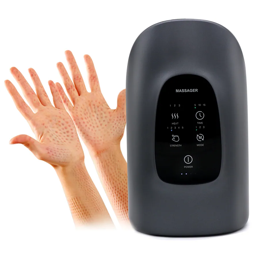 Oem Odm Cordless Electric 5 Levels Air Compression Carpal Tunnel Hand Massager Touch screen 2024 For Finger Pain Relief manufactured by Bisd