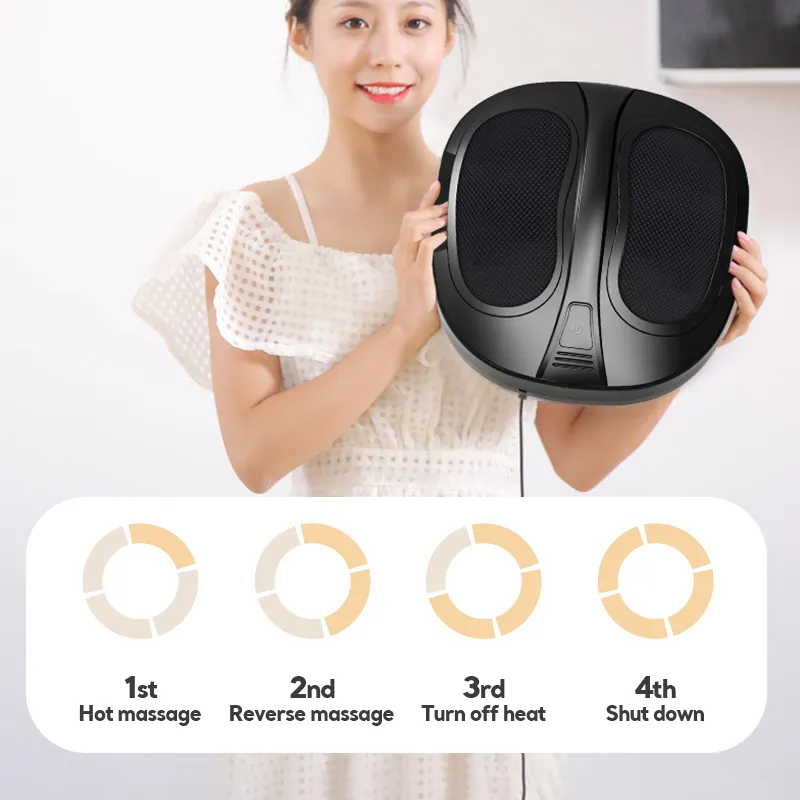 Electric Infrared Rolling Foot Massager With Heat Calf And Foot Massager Massage Machine Home Health Care manufactured by Bisd