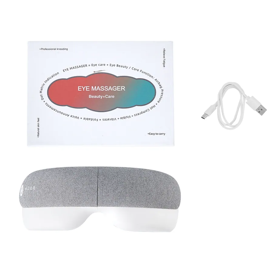 Travel Smart Warm Anti Wrinkle Mini Electric Heating Air Pressure Music Eye Massage Appliance With Air Compression And Heat manufactured by Bisd