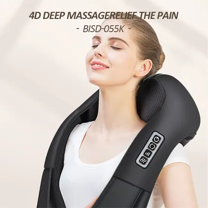 Shiatsu Deep Kneading Back Massager With Heat Car Office Home Massager Belt Pain Relief Neck Shoulder Massager detail view 7