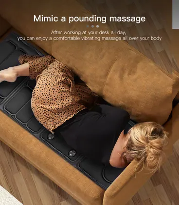 Oem Odm Massage Mat Mattress With Heating And Vibrating Full Body Shiatsu Electric Massage Mattress detail view 9