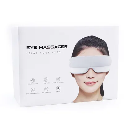 Travel Smart Warm Anti Wrinkle Mini Electric Heating Air Pressure Music Eye Massage Appliance With Air Compression And Heat detail view 7
