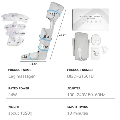 Customized Massage Air Compression Sports Recovery Boots Foot Leg Air Pressure Massager Air Recovery Boots Pressotherapy detail view 5