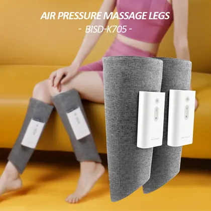 wireless cordless portable Multifunct air compression leg massager Calf Wraps blood circulation leg massager detail view 6