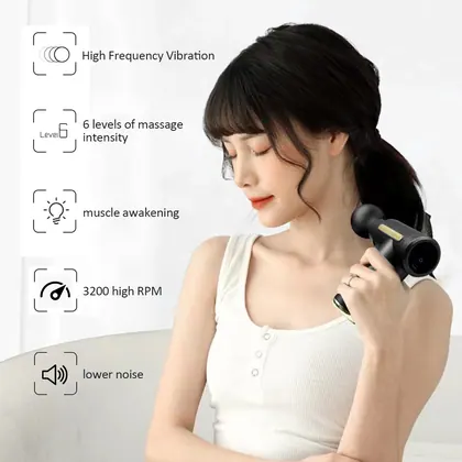 Mini Charging Fascia Gun Vibration Massage Machine Mini Fascia Muscle Massage Gun detail view 4