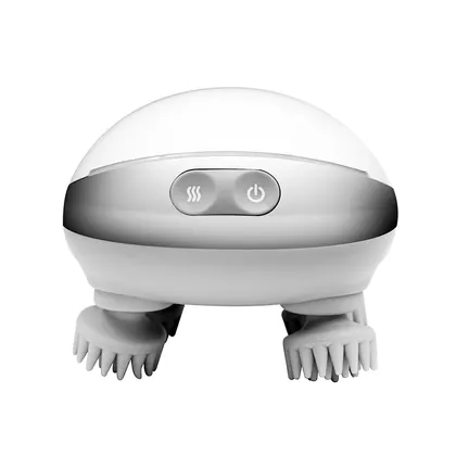 Waterproof Wireless Easy Use Electric Silicone Scalp Massager Stress Release Vibrating Hot Compress Head Massager detail view 2