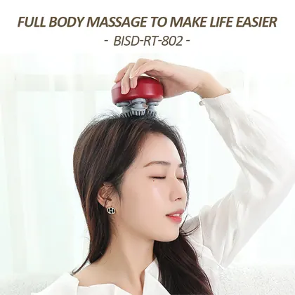 New Portable Mini Wireless Vibrating Hair Electronic Head Scalp Massage Electric Devices For Stress Relief detail view 7