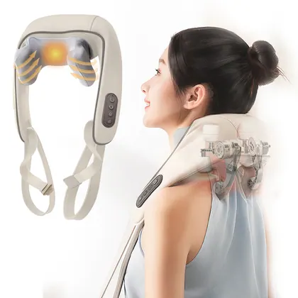 Deep Kneading Neck Hand-shaped Massager Wireless Shiatsu Electric Heating Neck And Shoulder Massager For Muscle Pain Relief detail view 3