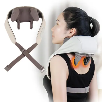 New Style Neck Hand-shaped Massager Wireless Shiatsu Electric Heating Neck And Shoulder Massager For Muscle Pain Relief detail view 5