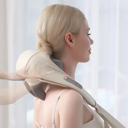 Deep Kneading Neck Hand-shaped Massager Wireless Shiatsu Electric Heating Neck And Shoulder Massager For Muscle Pain Relief detail view 2