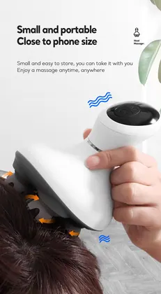 Portable Smart electric Silicone Handheld Waterproof head massager scalp massage Stress Relax Acupoint Massage for head detail view 18