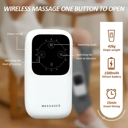 Vibration Heat Vibrwireless Air Compression Leg Wide Calf Massager Machine Rechargeable For Circulation And Relaxation detail view 6
