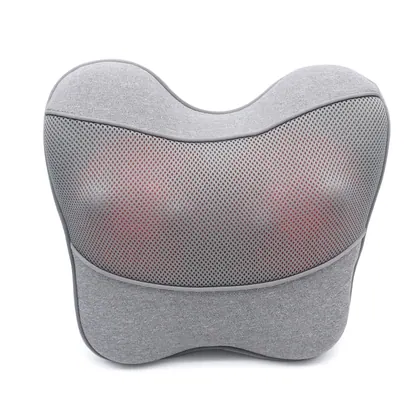 Memory Foam And Lumbar Support Shiatsu Japanese Relaxation Car Travel Massage Head Neck Body Back Pillow Neck With Heat Massager detail view 9