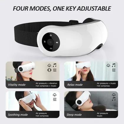 Wireless Air Pressure Vibration Eye Massager Heating Eye massage with Music detail view 12