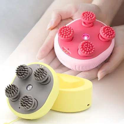 2024 Relax Scalp Head Massager With Red Light Electric Head Massage Machine Eliminate Fatigue Waterproof detail view 4