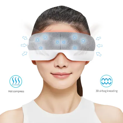 Travel Smart Warm Anti Wrinkle Mini Electric Heating Air Pressure Music Eye Massage Appliance With Air Compression And Heat detail view 4