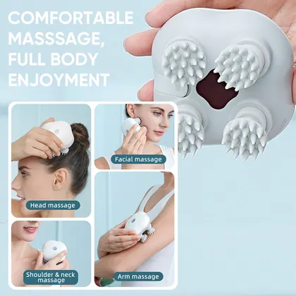 Electric Hair Stimulation Smart Automatic Best Electric Mini Pet Cat Head Massager Scalp Stress Relax For Headaches detail view 6