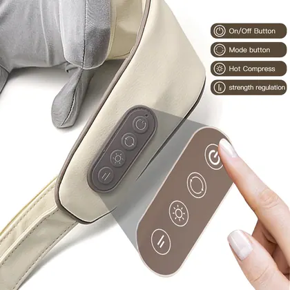 Deep Kneading Neck Hand-shaped Massager Wireless Shiatsu Electric Heating Neck And Shoulder Massager For Muscle Pain Relief detail view 7