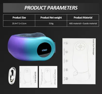 Wireless Air Pressure Vibration Eye Massager Heating Eye massage with Music detail view 10