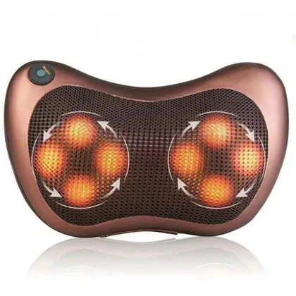 Popular Electric Car Heat Massage Pillow Kneading Shiatsu Infrared Massage Pillow detail view 6