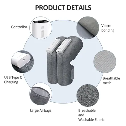 New Product Ideas 2024 Trends Household Shoulder And Elbow Legs Massage Hot Compress Electric Knee Massager With Heat Pads detail view 4