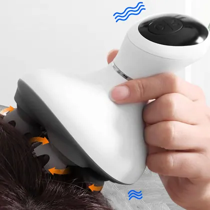 Portable Smart electric Silicone Handheld Waterproof head massager scalp massage Stress Relax Acupoint Massage for head detail view 8