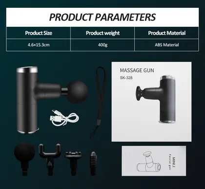 Wholesale Factory Price Fascia Gun Pocket Electric Shock Gun Muscle Massage Gun detail view 3