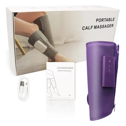 2024 New Zipper Style Easy Operation Heat Vibration Air Compression Wide Calf Massager For Circulation And Relaxation detail view 8