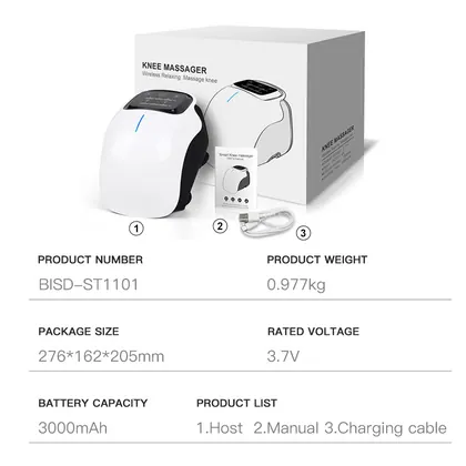 New Portable Electric Heating Knee Massager For Knee Pain,Heat Vibration Knee Massager detail view 8