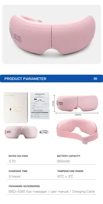 Eye Care Massager,Intelligent Music 4d Smart Electric Airbag Vibration Hot Eye Massager Equipment With Heat Compression detail view 12