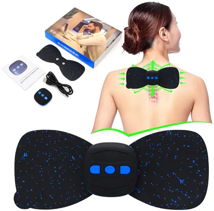 Ems 6 Modes Electric Cervical Spine Mini Massage Patch Vibration Neck Legs Waist Back Massagers manufactured by Bisd
