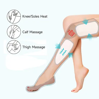 Air Wave Massager Pressure Physiotherapy Instrument Pneumatic Circulation Air Pressure Leg Massager With Knee Heat detail view 2