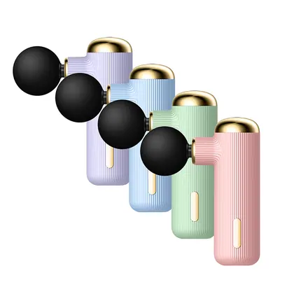 Small Fascia Gun Metal Muscle Massager Wholesale Pocket Fascia  Mini Electric Fitness Equipment Massage Gun detail view 2