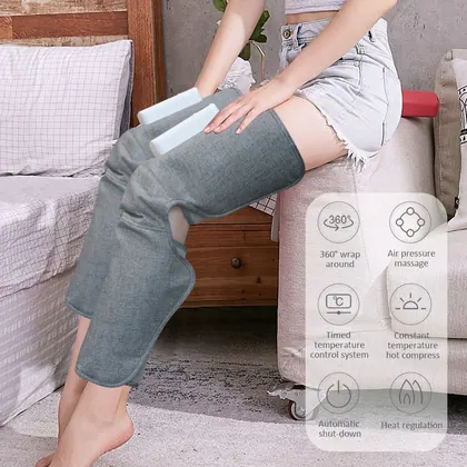 Air Wave Massager Pressure Physiotherapy Instrument Pneumatic Circulation Air Pressure Leg Massager With Knee Heat detail view 7