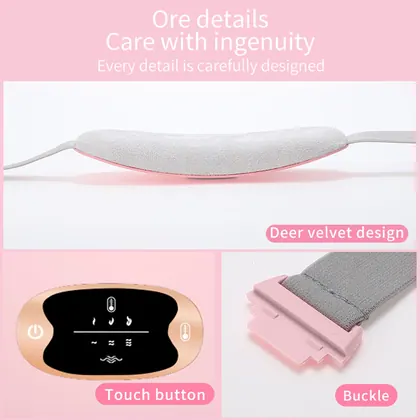 Hot Compress Warm Palaceportable Heated Vibrating Electric Slimming Massage Belt Period Pain detail view 6