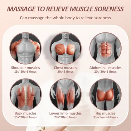 Portable Therapy Deep Tissue Mini Vibration Muscle Massage Gun Booster Massagepistole detail view 9