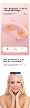 Eye Care Massager,Intelligent Music 4d Smart Electric Airbag Vibration Hot Eye Massager Equipment With Heat Compression detail view 10