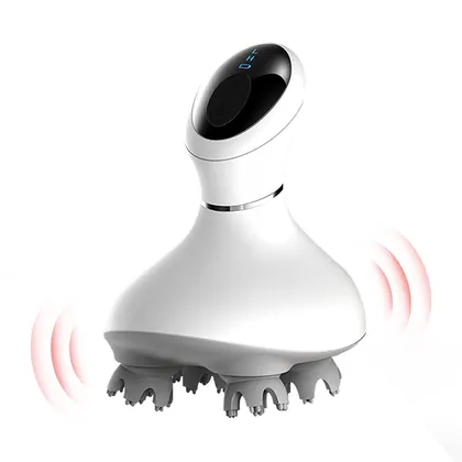 Portable Smart electric Silicone Handheld Waterproof head massager scalp massage Stress Relax Acupoint Massage for head detail view 3