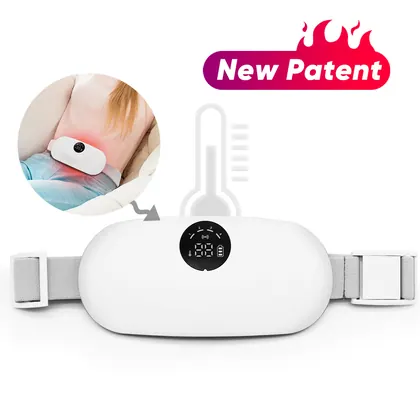 Wholesale Wireless Pain Relief Electric Waist Massage Therapy Belt Portable Cordless Period Cramp Heating Pad With Led Display detail view 4