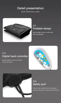 Oem Odm Massage Mat Mattress With Heating And Vibrating Full Body Shiatsu Electric Massage Mattress detail view 4