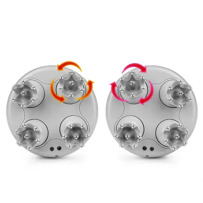 Wholesale Body Care Waterproof Vibrating Silicone Electric Hair Massager Scalp Brush Head Massager detail view 6