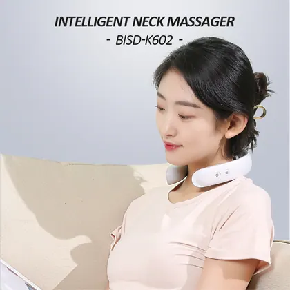Remote Control Electric Smart Shoulder And Shiatsu Neck Pain Relief Cervical Physiotherapy Massage Heating Pad Massager Device detail view 6