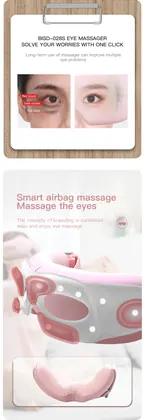 Eye Care Massager,Intelligent Music 4d Smart Electric Airbag Vibration Hot Eye Massager Equipment With Heat Compression detail view 7